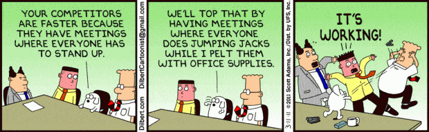 Scrum Standup Meeting Dilbert 1