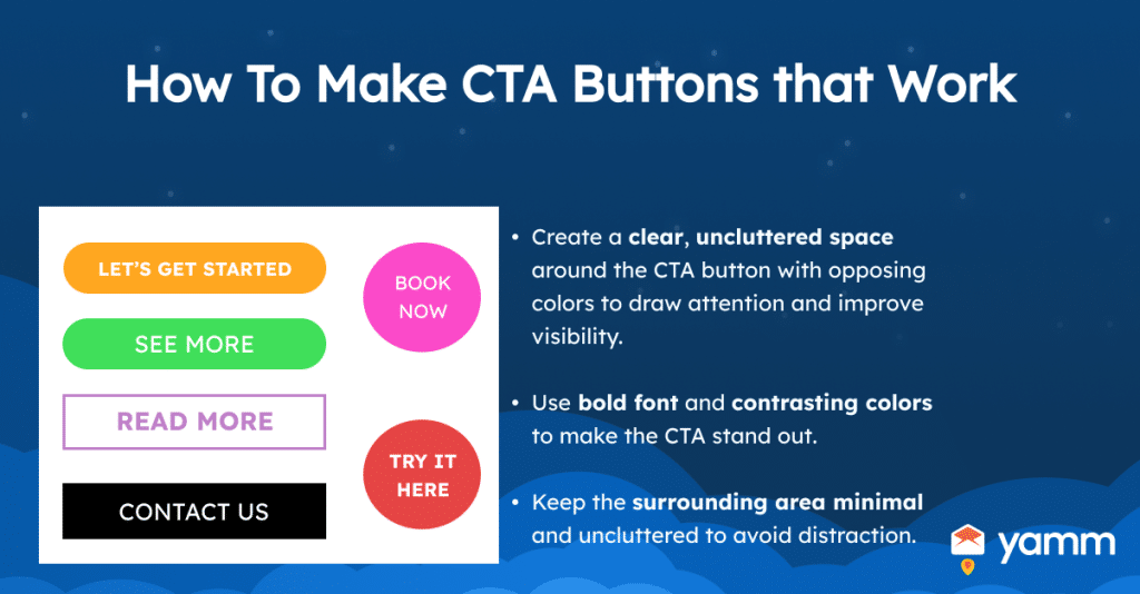 a graphic explaining how to create a CTA in your branded graphics for ads