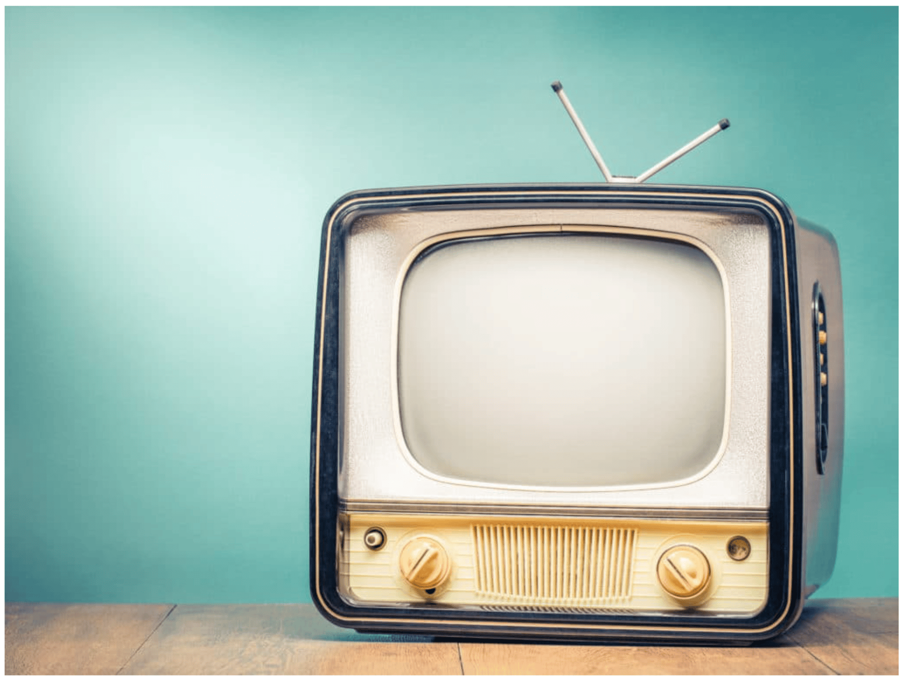image of nostalgic TV set