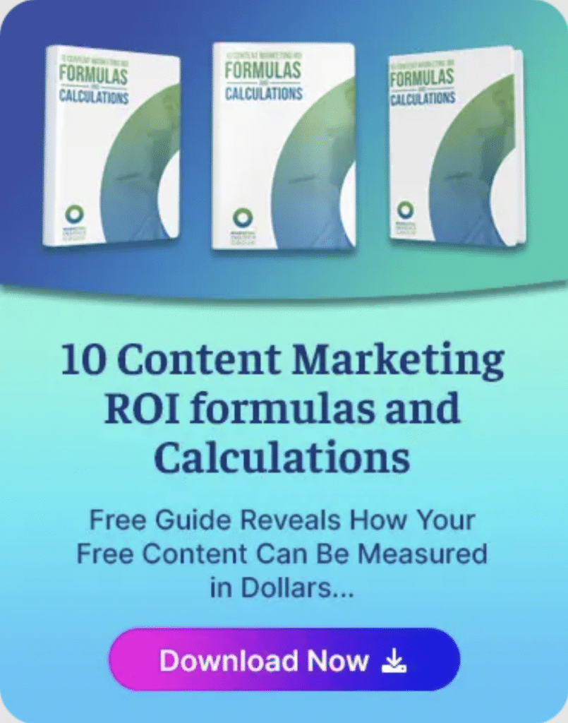 advertisement for eBook as an example of content marketing paid media advertising